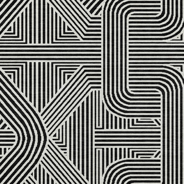 Homeroots 3' Artichoke Green And Ivory Abstract Washable Area Rug For Indoor And Outdoor Spaces, Durable Style 10' X 14' Polyester 594910