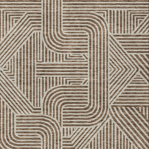 Homeroots 3' Artichoke Green And Ivory Abstract Washable Area Rug For Indoor And Outdoor Spaces, Durable Style 3' X 5' Polyester 594911