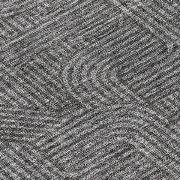 Homeroots 3' Artichoke Green And Ivory Abstract Washable Area Rug For Indoor And Outdoor Spaces, Durable Style 8' Round Polyester 594925