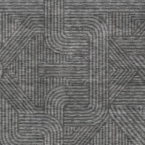 Homeroots 3' Artichoke Green And Ivory Abstract Washable Area Rug For Indoor And Outdoor Spaces, Durable Style 9' X 12' Polyester 594927