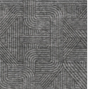 Homeroots 3' Artichoke Green And Ivory Abstract Washable Area Rug For Indoor And Outdoor Spaces, Durable Style 10' X 14' Polyester 594928