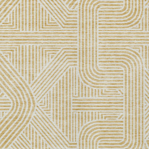 Homeroots 3' Artichoke Green And Ivory Abstract Washable Area Rug For Indoor And Outdoor Spaces, Durable Style 9' X 12' Polyester 594933