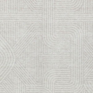 Homeroots 3' Artichoke Green And Ivory Abstract Washable Area Rug For Indoor And Outdoor Spaces, Durable Style 3' X 5' Polyester 594941