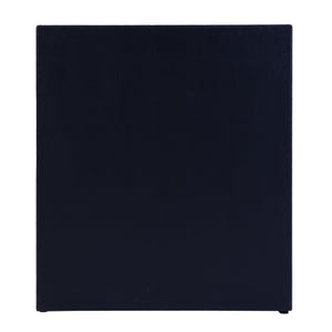 Butler Specialty Butler Allman 24" Wood & Leather Nightstand With Open Shelf - Elegant Storage For Modern Spaces Silver Mdf,Leather,Steel 5949435-butler