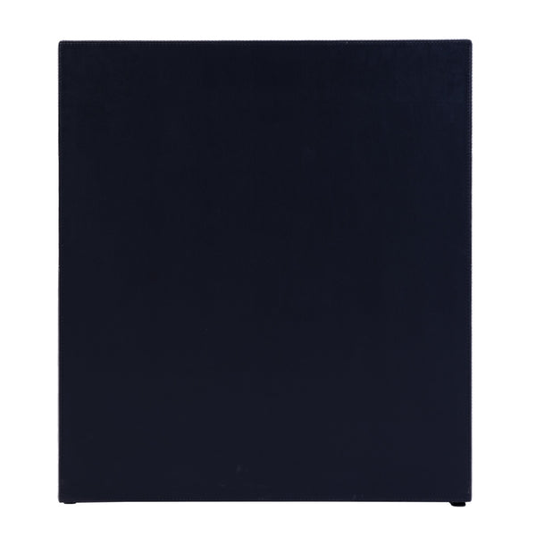 Butler Specialty Butler Allman 24" Wood & Leather Nightstand With Open Shelf - Elegant Storage For Modern Spaces Silver Mdf,Leather,Steel 5949435-butler