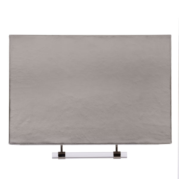 Butler Specialty Butler Allman 24" Wood & Leather Nightstand With Open Shelf - Elegant Storage For Modern Spaces Silver Mdf,Leather,Steel 5949435-butler