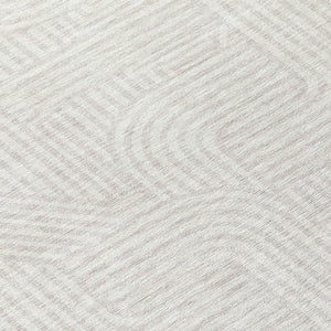 Homeroots 3' Artichoke Green And Ivory Abstract Washable Area Rug For Indoor And Outdoor Spaces, Durable Style 8' Round Polyester 594943