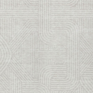 Homeroots 3' Artichoke Green And Ivory Abstract Washable Area Rug For Indoor And Outdoor Spaces, Durable Style 9' X 12' Polyester 594945