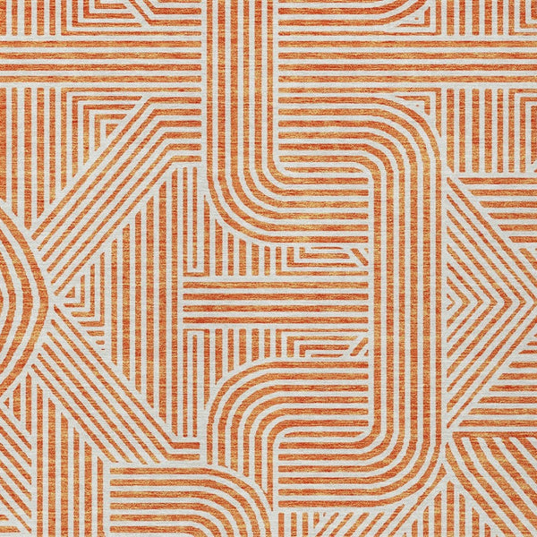 Homeroots 3' Artichoke Green And Ivory Abstract Washable Area Rug For Indoor And Outdoor Spaces, Durable Style 8' X 10' Polyester 594950