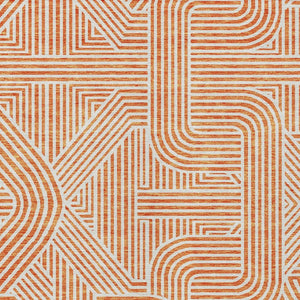 Homeroots 3' Artichoke Green And Ivory Abstract Washable Area Rug For Indoor And Outdoor Spaces, Durable Style 9' X 12' Polyester 594951