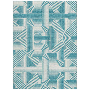 Homeroots 3' Artichoke Green And Ivory Abstract Washable Area Rug For Indoor And Outdoor Spaces, Durable Style 3' X 5' Polyester 594959