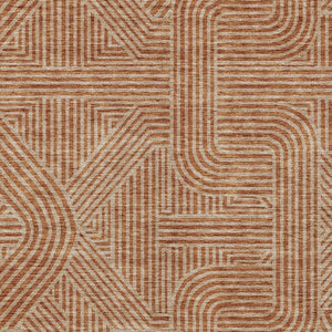 Homeroots 3' Artichoke Green And Ivory Abstract Washable Area Rug For Indoor And Outdoor Spaces, Durable Style 9' X 12' Polyester 594969