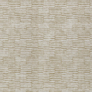 Homeroots 3' Stylish Beige And Ivory Geometric Washable Area Rug For Indoor And Outdoor Spaces, Durable Design 10' X 14' Polyester 594976