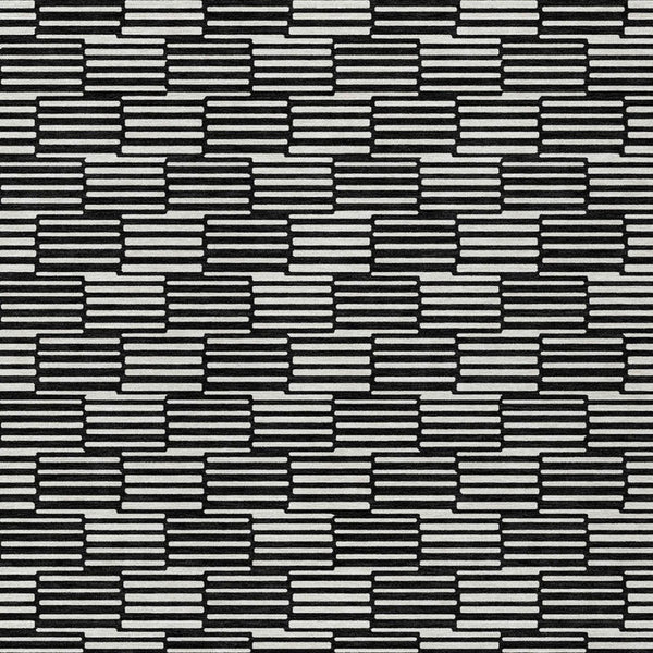 Homeroots 3' Stylish Beige And Ivory Geometric Washable Area Rug For Indoor And Outdoor Spaces, Durable Design 5' X 8' Polyester 594978