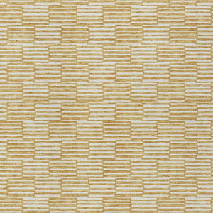 HomeRoots 5' Gold and Beige Geometric Indoor Outdoor Area Rug - Durable, Washable, Modern Style for Any Space 8' X 10' 594998