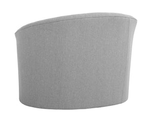 Sunpan GRIMALDI Swivel Armchair - Modern Comfort in Liv Dove Fabric, Sustainable Design for Everyday Elegance 108555