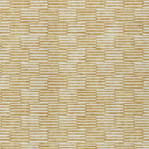 Homeroots 3' Stylish Beige And Ivory Geometric Washable Area Rug For Indoor And Outdoor Spaces, Durable Design 10' X 14' Polyester 595000