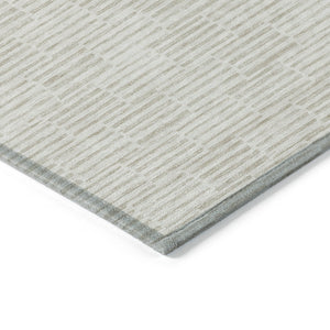 Homeroots 3' Stylish Beige And Ivory Geometric Washable Area Rug For Indoor And Outdoor Spaces, Durable Design 9' X 12' Polyester 595011