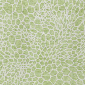 Homeroots 3' Artichoke Green Geometric Indoor Outdoor Area Rug - Stylish, Washable, Durable, And Versatile 3' X 5' Polyester 595043