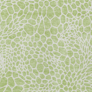 Homeroots 3' Artichoke Green Geometric Indoor Outdoor Area Rug - Stylish, Washable, Durable, And Versatile 8' X 10' Polyester 595046