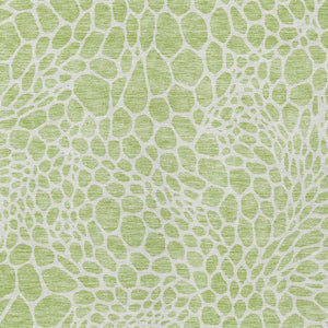 Homeroots 3' Artichoke Green Geometric Indoor Outdoor Area Rug - Stylish, Washable, Durable, And Versatile 10' X 14' Polyester 595048