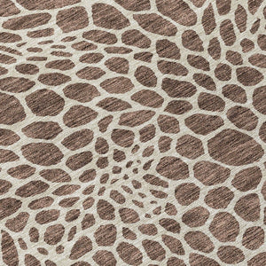 Homeroots 3' Artichoke Green Geometric Indoor Outdoor Area Rug - Stylish, Washable, Durable, And Versatile 3' X 5' Polyester 595061