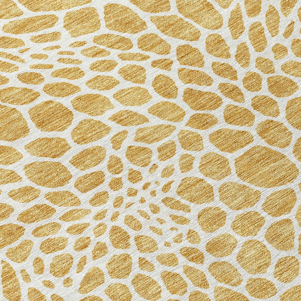 Homeroots 3' Artichoke Green Geometric Indoor Outdoor Area Rug - Stylish, Washable, Durable, And Versatile 9' X 12' Polyester 595071