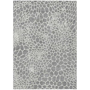 HomeRoots Washable Geometric Polyester Area Rug for Indoor Outdoor Patios Stain Resistant Durable Style 9' x 12' 595077