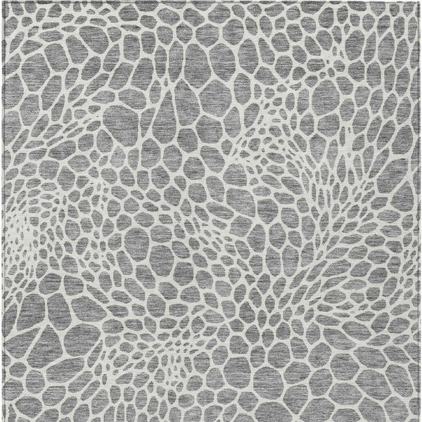 Washable Geometric Polyester Area Rug for Indoor Outdoor Patios Stain Resistant Durable Style