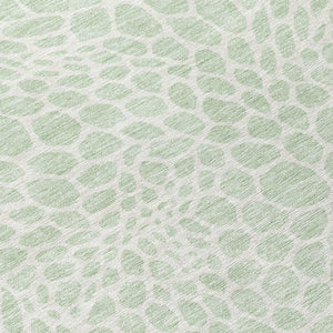 Homeroots 3' Artichoke Green Geometric Indoor Outdoor Area Rug - Stylish, Washable, Durable, And Versatile 8' Round Polyester 595093