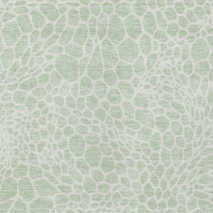 Homeroots 3' Artichoke Green Geometric Indoor Outdoor Area Rug - Stylish, Washable, Durable, And Versatile 8' X 10' Polyester 595094