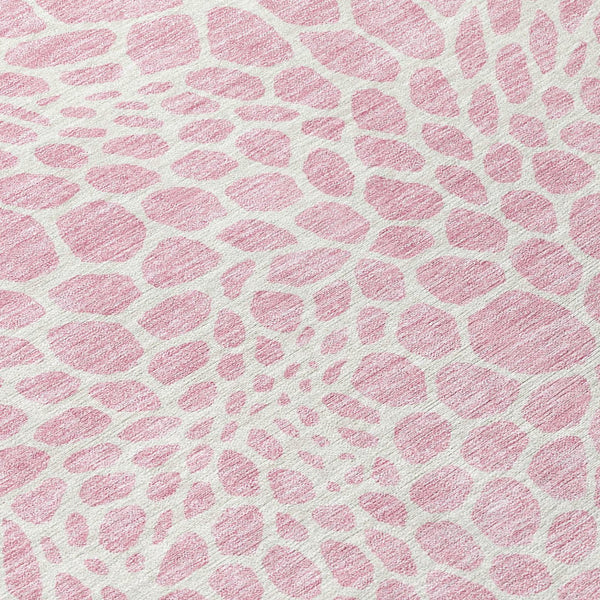 Homeroots 3' Artichoke Green Geometric Indoor Outdoor Area Rug - Stylish, Washable, Durable, And Versatile 8' Round Polyester 595105