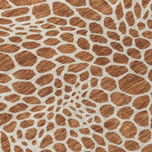 Homeroots 3' Artichoke Green Geometric Indoor Outdoor Area Rug - Stylish, Washable, Durable, And Versatile 8' Round Polyester 595111