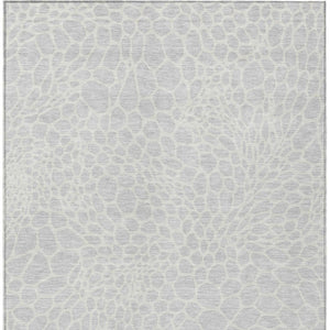 Homeroots 3' Artichoke Green Geometric Indoor Outdoor Area Rug - Stylish, Washable, Durable, And Versatile 9' X 12' Polyester 595119