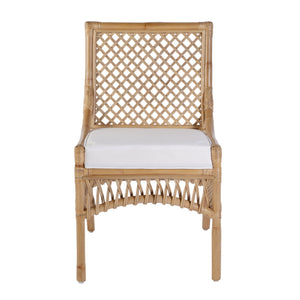 Butler Specialty Butler Antigua Rattan Side Dining Chair With 19" Seat Height – Natural Elegance For Any Space Natural Rattan,Foam,Plywood 5951404-butler