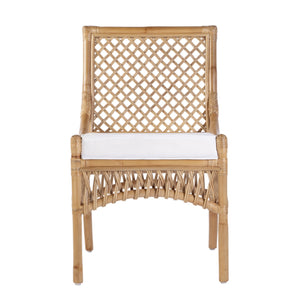 Butler Specialty Butler Antigua Rattan Side Dining Chair With 19" Seat Height – Natural Elegance For Any Space Natural Rattan,Foam,Plywood 5951404-butler