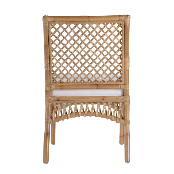 Butler Specialty Butler Antigua Rattan Side Dining Chair With 19" Seat Height – Natural Elegance For Any Space Natural Rattan,Foam,Plywood 5951404-butler