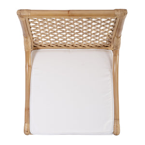 Butler Specialty Butler Antigua Rattan Side Dining Chair With 19" Seat Height – Natural Elegance For Any Space Natural Rattan,Foam,Plywood 5951404-butler