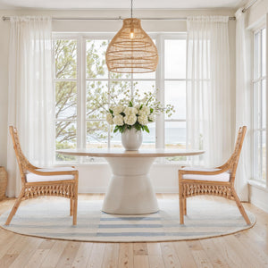 Butler Specialty Butler Antigua Rattan Side Dining Chair With 19" Seat Height – Natural Elegance For Any Space Natural Rattan,Foam,Plywood 5951404-butler