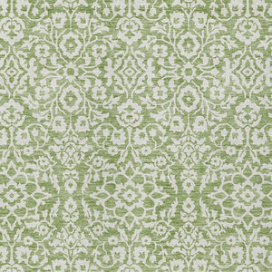 Homeroots 3' Beige And Ivory Damask Washable Indoor Outdoor Area Rug - Stylish, Durable, And Easy To Clean 10' X 14' Polyester 595144