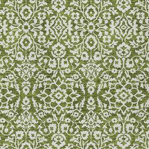 Homeroots 3' Beige And Ivory Damask Washable Indoor Outdoor Area Rug - Stylish, Durable, And Easy To Clean 8' X 10' Polyester 595178