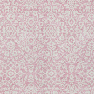 Homeroots 3' Beige And Ivory Damask Washable Indoor Outdoor Area Rug - Stylish, Durable, And Easy To Clean 10' X 14' Polyester 595186