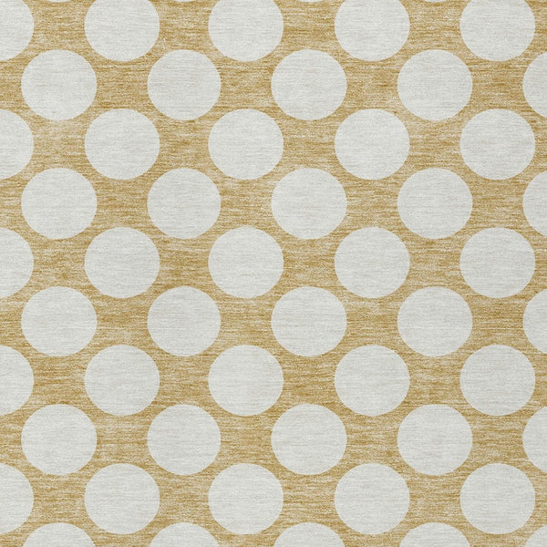 Homeroots 3' Black And Ivory Polka Dot Washable Area Rug For Home, Patio, Porch, And High Traffic Spaces 3' X 5' Polyester 595223