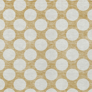 Homeroots 3' Black And Ivory Polka Dot Washable Area Rug For Home, Patio, Porch, And High Traffic Spaces 10' X 14' Polyester 595228