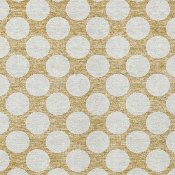 Homeroots 3' Black And Ivory Polka Dot Washable Area Rug For Home, Patio, Porch, And High Traffic Spaces 10' X 14' Polyester 595228