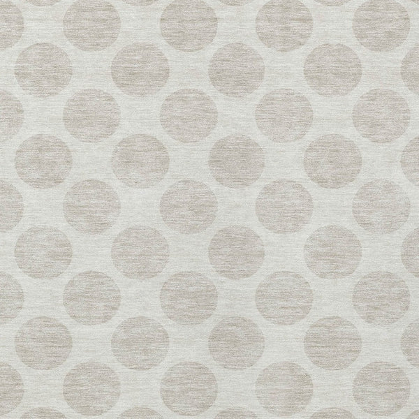 Homeroots 3' Black And Ivory Polka Dot Washable Area Rug For Home, Patio, Porch, And High Traffic Spaces 3' X 5' Polyester 595235