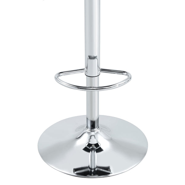 English Elm A Set of 2 Glam Faux Alligator Pvc Barstools with Crystal Buckle Detail Black W1512P491868