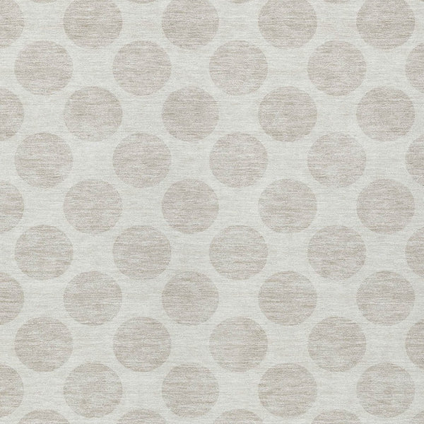 Homeroots 3' Black And Ivory Polka Dot Washable Area Rug For Home, Patio, Porch, And High Traffic Spaces 10' X 14' Polyester 595240