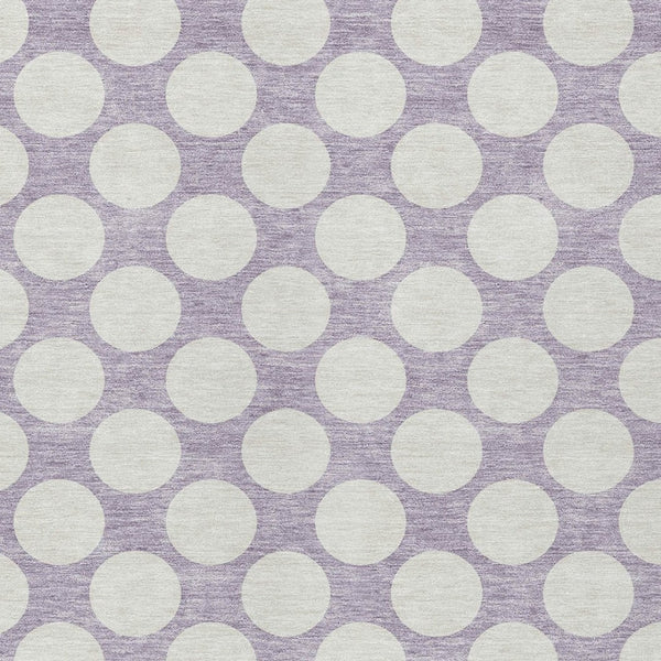 Homeroots 3' Black And Ivory Polka Dot Washable Area Rug For Home, Patio, Porch, And High Traffic Spaces 3' X 5' Polyester 595241