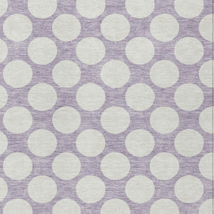 Homeroots 3' Black And Ivory Polka Dot Washable Area Rug For Home, Patio, Porch, And High Traffic Spaces 9' X 12' Polyester 595245